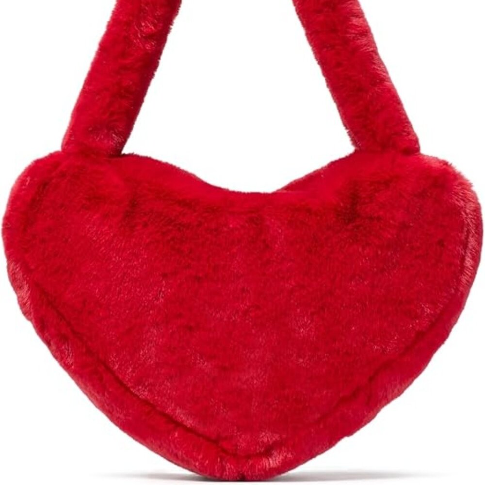 Kate Spade Luver Faux Fur Large Heart Tote NWOT Never used - Picture 6 of 6
